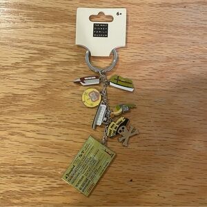 NWOT The Walt Disney Family Museum Disneyland Ticket Attractions Charm Keychain